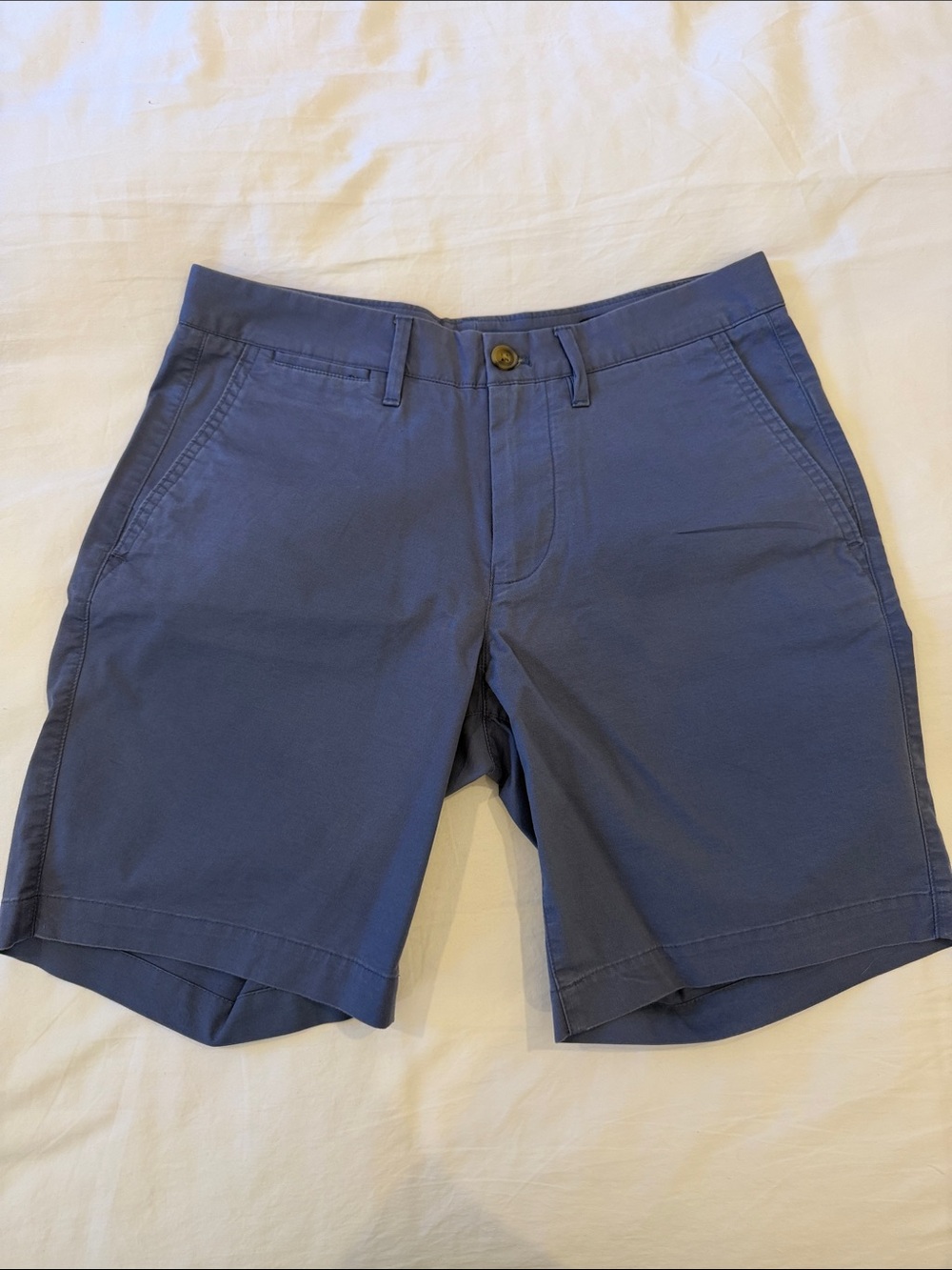 NWOT. Bonobos Men's Flat Front Blue Shorts with Front Pockets